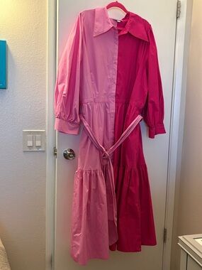 Christopher John Rogers for Target Pink Dress Plus Size 28/30W